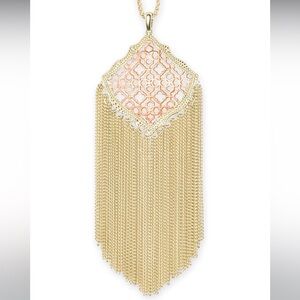 Kendra Scott Kingston Gold/Rose Gold Filigree Necklace